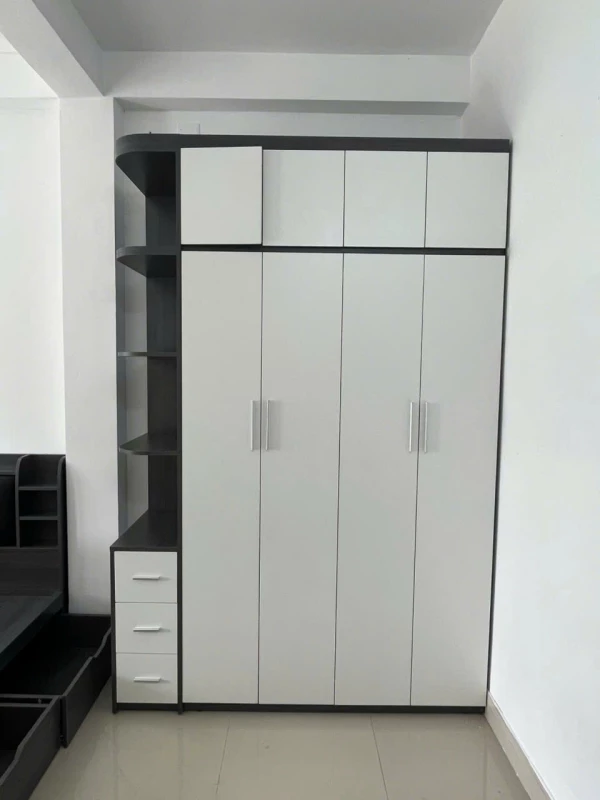 Tủ quần áo gỗ MDF có kệ trang trí ( TAG200 )