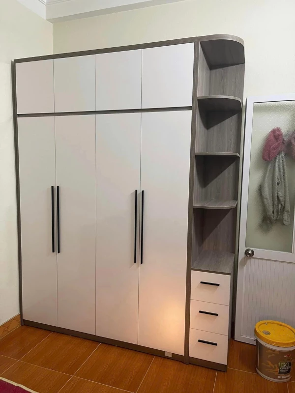 Tủ quần áo gỗ MDF 4 cánh 1 kệ ( TAG20 )