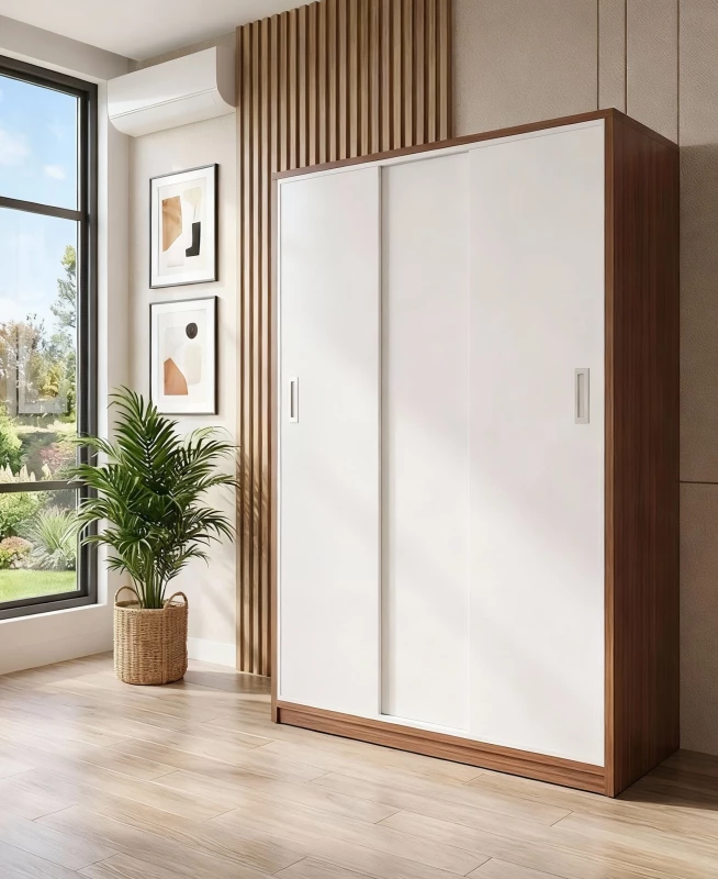 Tủ gỗ 2 cánh lùa tg201