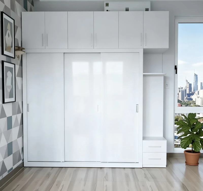 Tủ gỗ 3 cánh lùa tg301