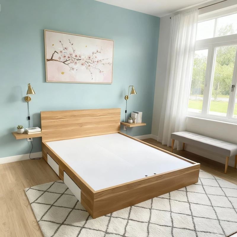 Giường ngủ 2 ngăn kéo gnk25