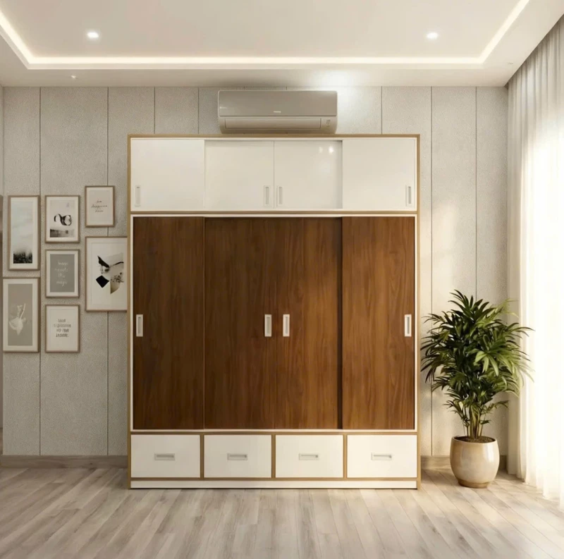 Tủ nhựa cao cấp 4 cánh lùa tn415