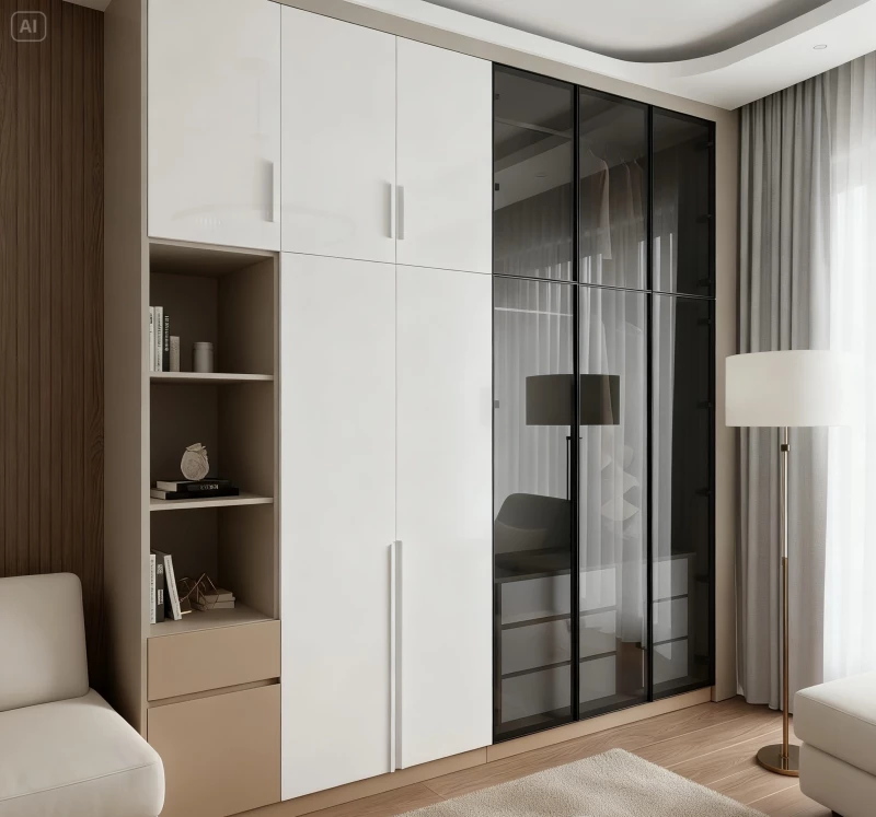 Tủ gỗ cánh kính (CK13)