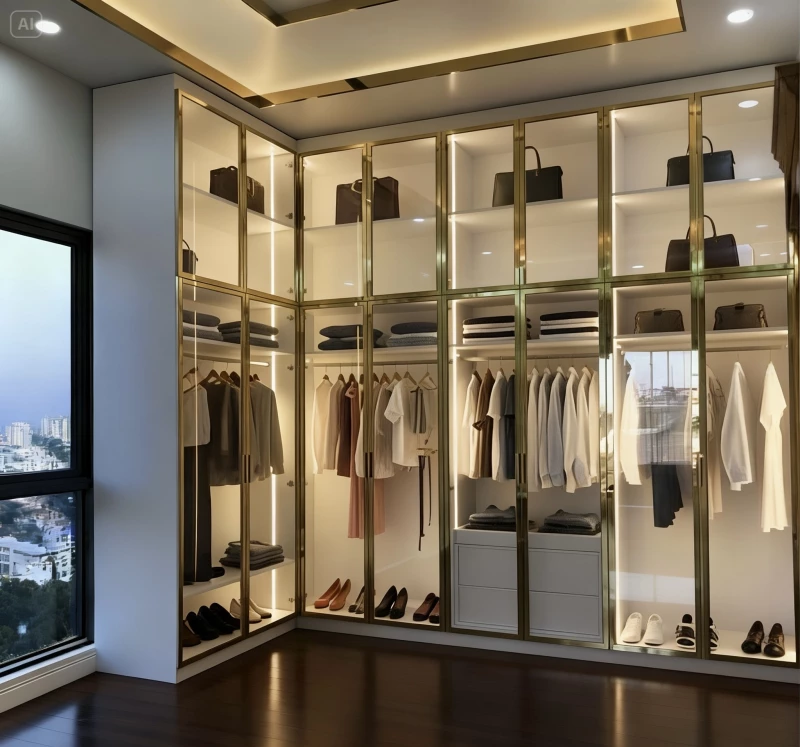 Tủ gỗ cánh kính (CK19)