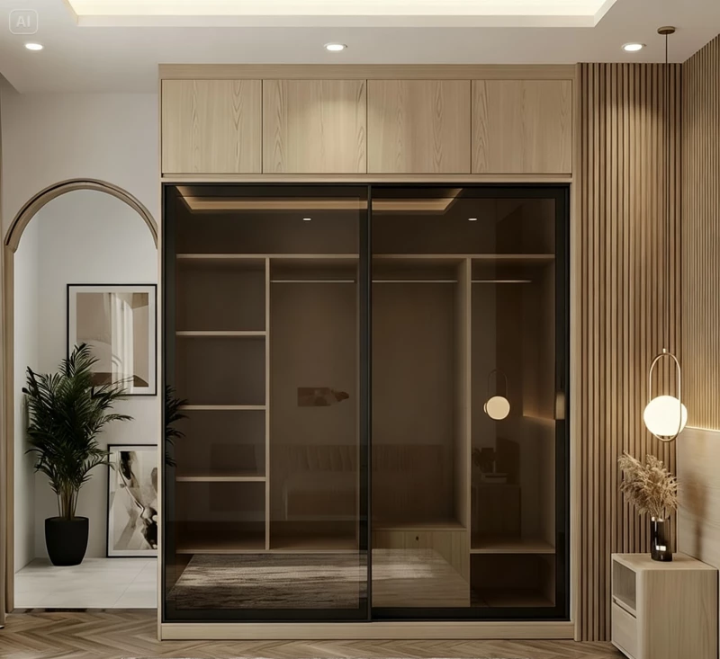 Tủ gỗ cánh kính (CK26)