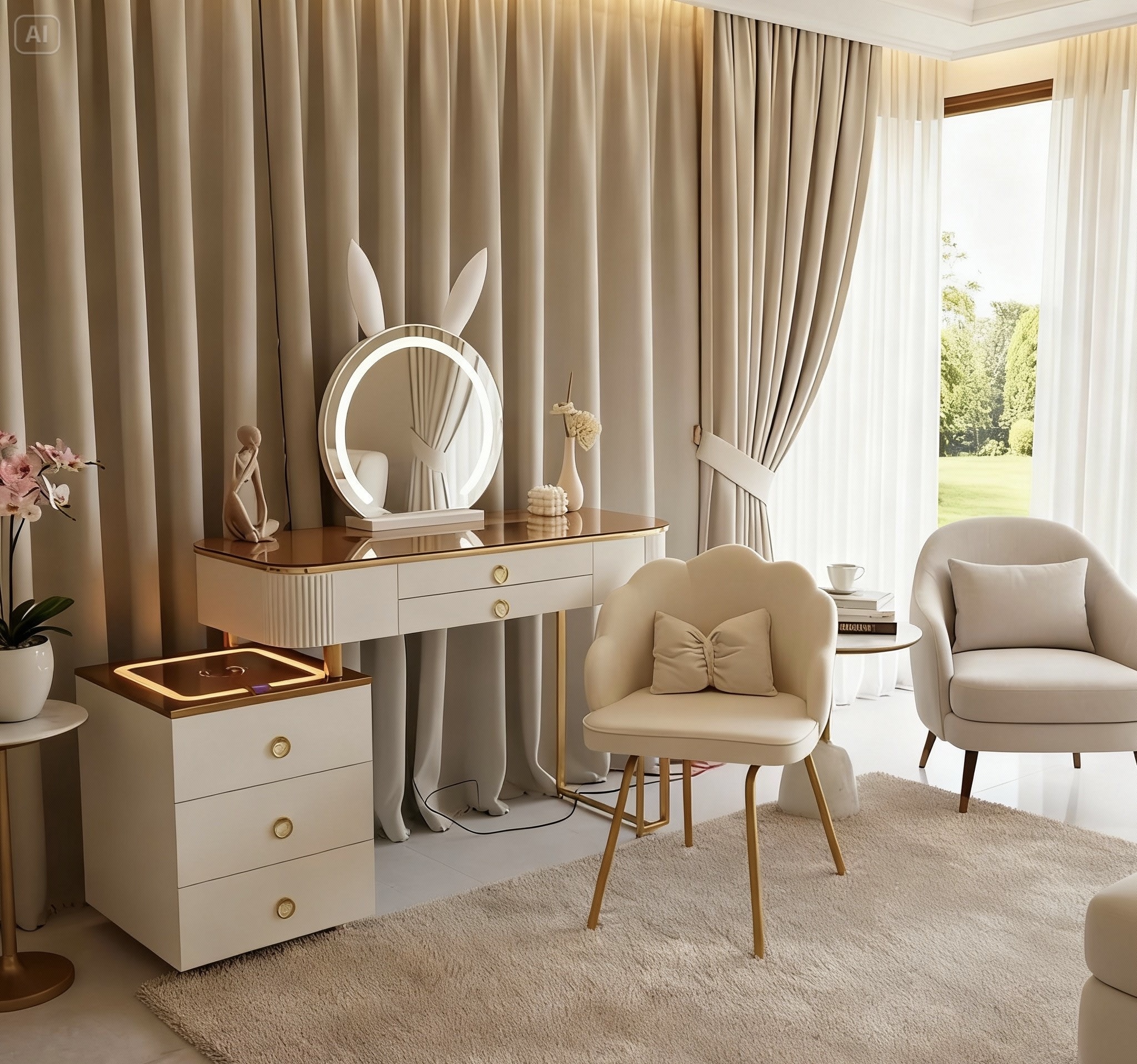 Bộ Bàn Ghế Trang Điểm