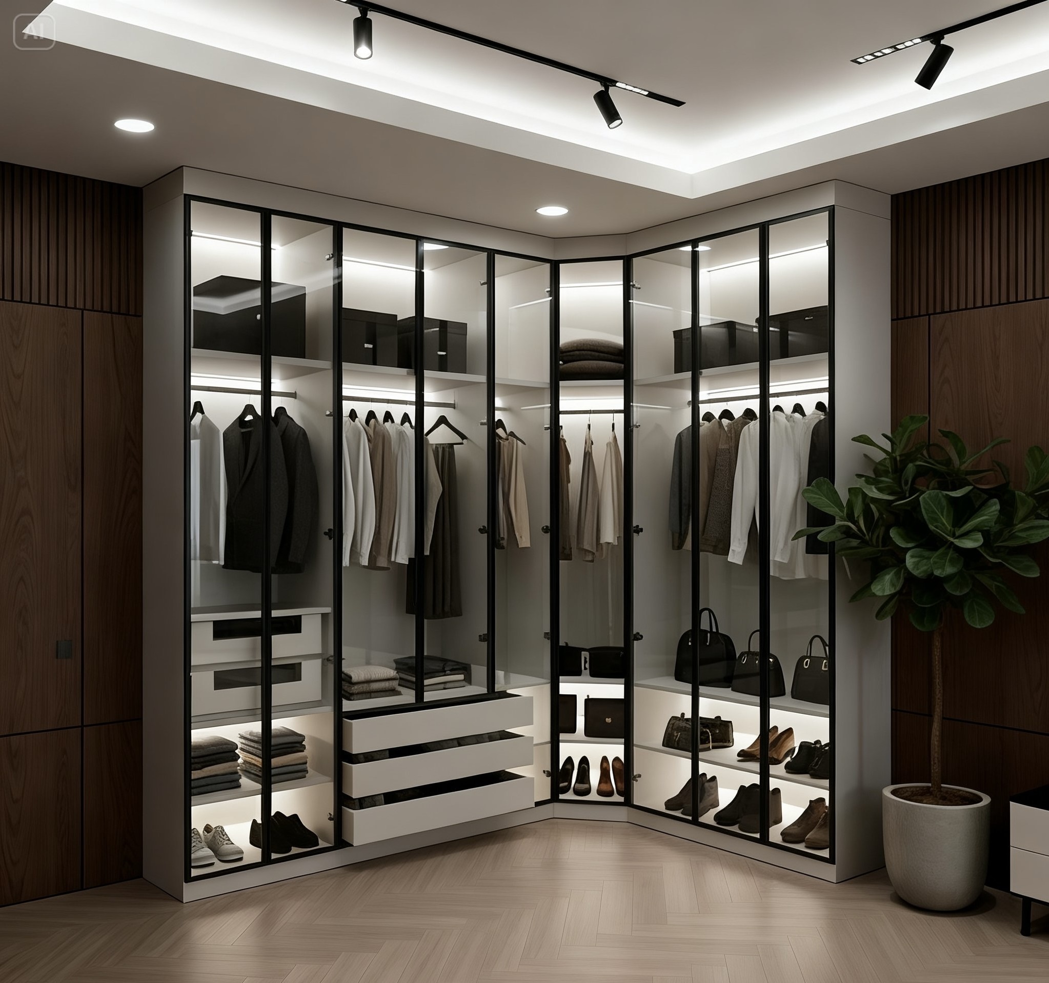 Tủ quần áo cánh kính